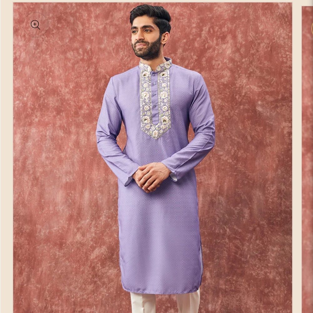 Size medium, NWT, purple men’s Kurt’s from Lashkaraa with pants